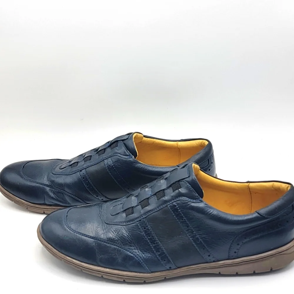 SANDRO MOSCOLONI Noah Slip-on Navy‎ Sneakers Size 12D. #S1226